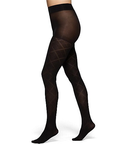 HUE Textured Diamond Tights
