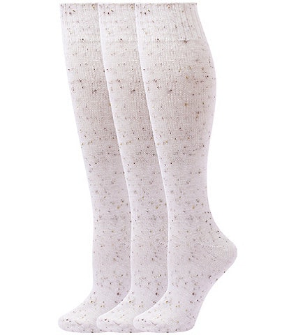 HUE Tweed Knee High Socks, 3-Pack