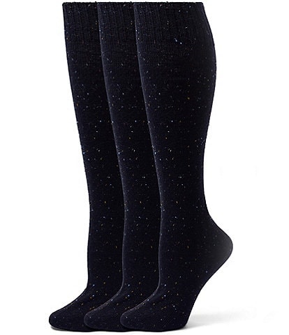 HUE Tweed Knee High Socks, 3-Pack