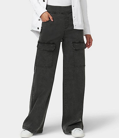 HUE Wide Leg Denim Cargo Pants