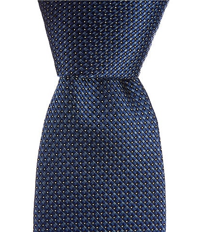 Hugo Boss 2.95#double; Micro Pattern Jacquard Silk Blend Tie