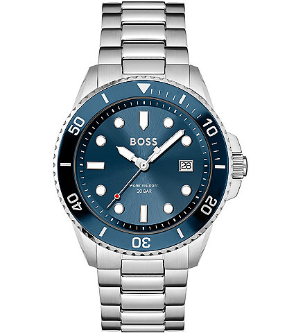 Hugo Boss Ace Men's Blue Dial Analog Stainless Steel Bracelet Watch