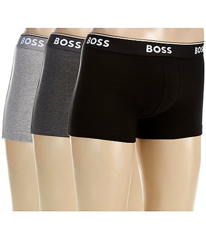 Hugo Boss Assorted Solid Power Trunks 3-Pack