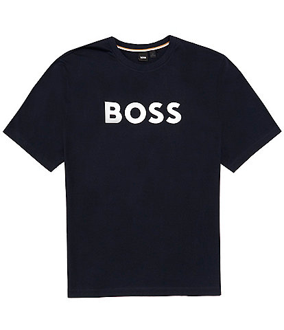Hugo Boss Big & Tall Short Sleeve Tiburt Graphic Logo T-Shirt