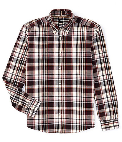 Hugo Boss BOSS Liam Plaid Long Sleeve Woven Shirt