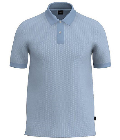 Hugo Boss BOSS Slim-Fit Phillipson Two-Tone Short Sleeve Polo Shirt