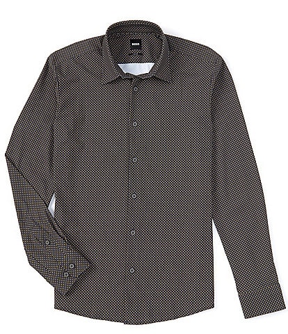 Hugo Boss BOSS Slim Fit Stretch P-Roan Long Sleeve Woven Shirt