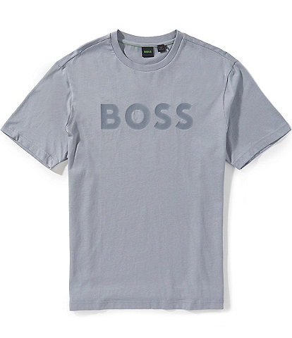 Hugo Boss BOSS Structure Logo Short Sleeve T-Shirt