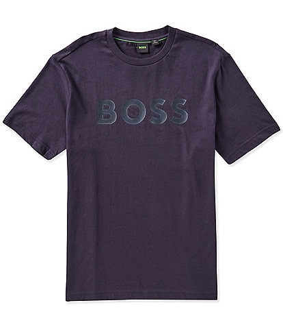 Hugo Boss BOSS Structure Logo Short Sleeve T-Shirt