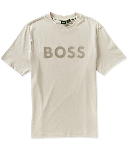 Hugo Boss BOSS Structure Logo Short Sleeve T-Shirt