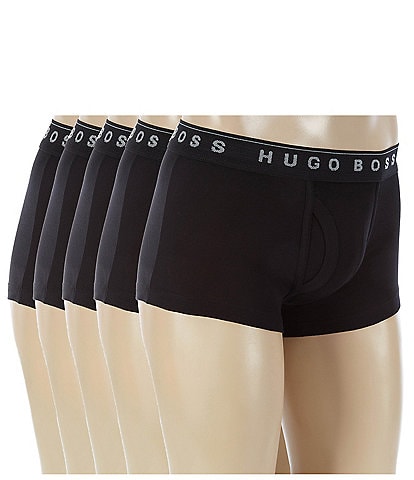 Hugo Boss Cotton Solid Trunks 5-Pack