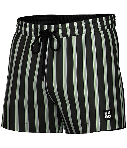 Hugo Boss Daisy/Stripe 4.72" Swim Trunks