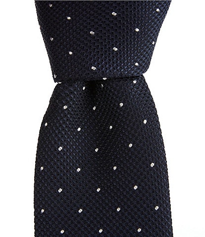 Hugo Boss Dotted 2.36#double; Silk Blend Tie