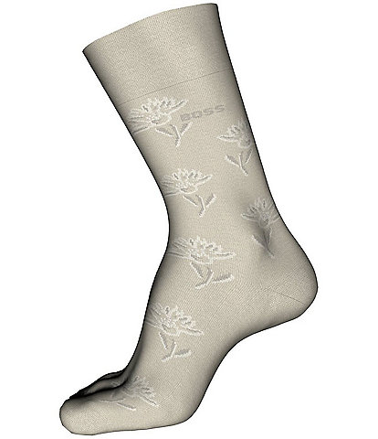 Hugo Boss Floral Crew Dress Socks