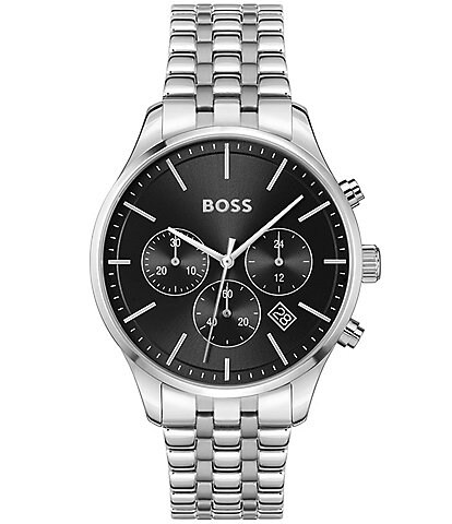 Hugo Boss Men's Avery Quartz Chronograph Stainless Steel Bracelet Watch