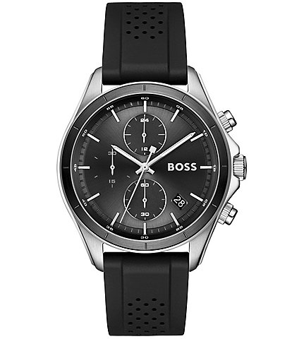 Hugo Boss Men's Bossletic Quartz Chronograph Silicone Strap Watch