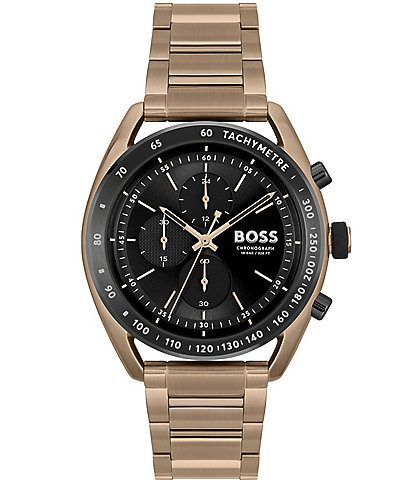 Hugo Boss Men's Center Court Gold Stainless Steel Chronograph Watch