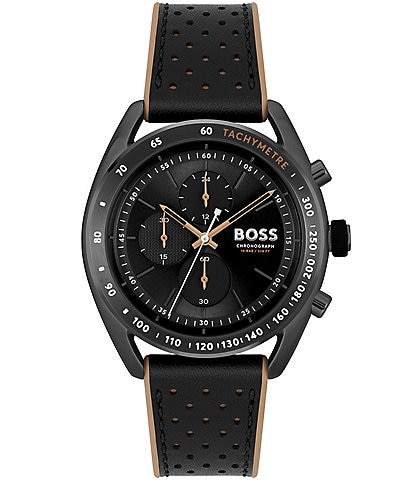 Hugo Boss Men's Center Court Silicone Band Chronograph Watch