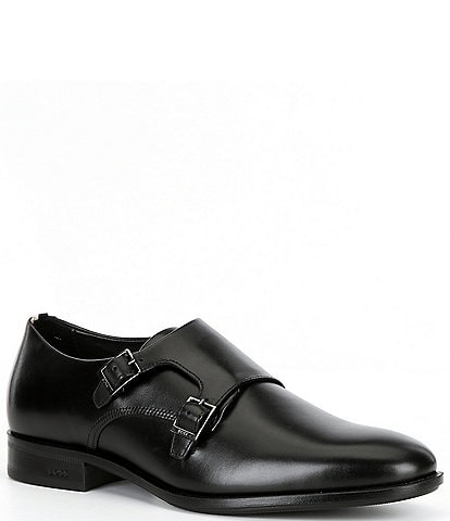 Hugo Boss Men's Colby Monk Strap Leather Dress Shoes