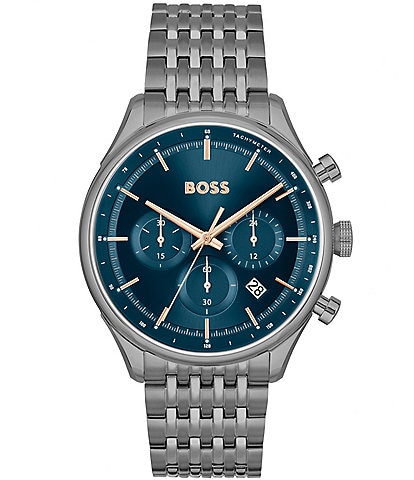Hugo Boss Men's Gregor Chronograph Grey Stainless Steel Bracelet Watch