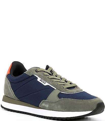 Hugo Boss Men's Kai Runner Lace Up Suede Sneakers