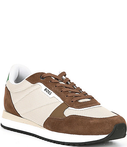 Hugo Boss Men's Kai Runner Lace Up Suede Sneakers