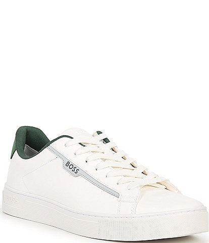 Hugo Boss Men's Rhys Leather Tennis Shoes