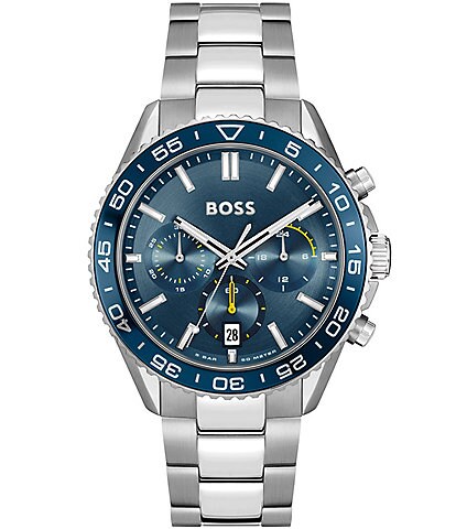 Hugo Boss Men's Runner Quartz Chronograph Stainless Steel Bracelet Watch