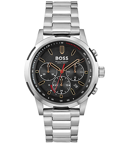 Hugo Boss Men's Solgrade Quartz Chronograph Stainless Steel Bracelet Watch