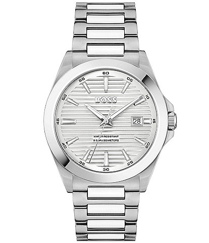 Hugo Boss Men's Strike Quartz Mechanical Automatic Stainless Steel Bracelet Watch