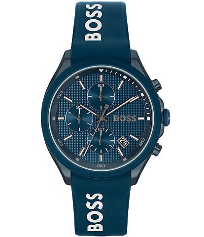 Hugo Boss Men's Velocity Quartz Chronograph Silicone Strap Watch