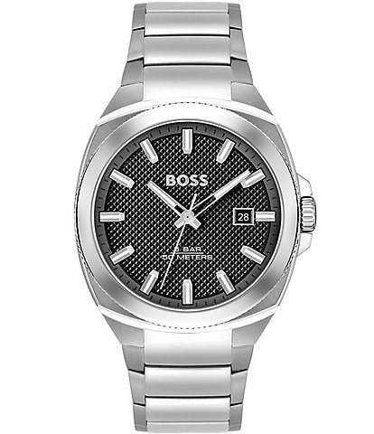 Hugo Boss Men's Walker Quartz Analog Stainless Steel Bracelet Watch