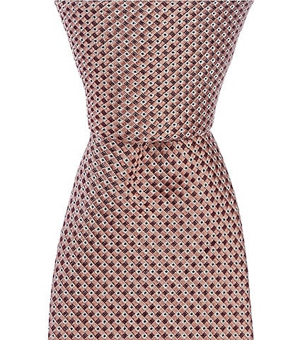 Hugo Boss Micro Pattern 2.95" Silk-Blend Tie