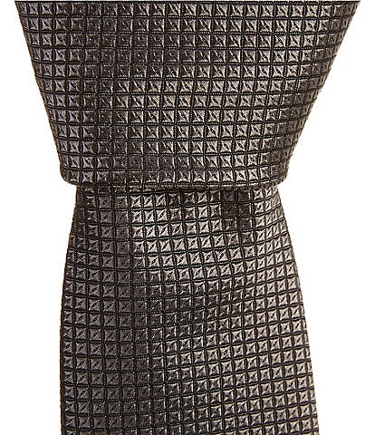 Hugo Boss Micro Pattern Jacquard 2 1/4#double; Silk Blend Tie
