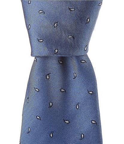 Hugo Boss Micro Pattern Jacquard 2.95#double; Silk Tie