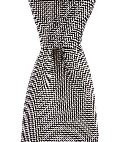 Hugo Boss Non Solid Micro Pattern Jacquard 2.95#double; Silk Tie