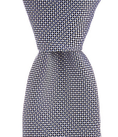 Hugo Boss Non Solid Micro Pattern Jacquard 2.95#double; Silk Tie