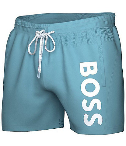 Hugo Boss Octopus 5.31" Inseam Swim Trunks