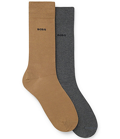 Hugo Boss RS Uni Logo Solid Crew Socks 2-Pack