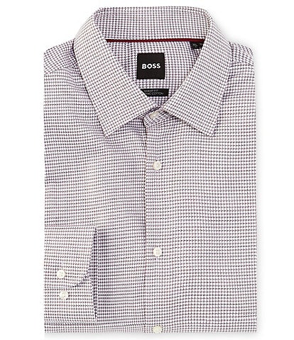 Hugo Boss Sharp Fit Stretch Point Collar Two-Tone Dress Shirt