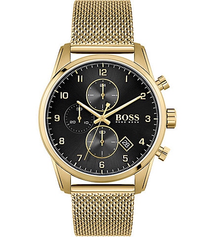 Hugo Boss Skymaster Chronograph Mesh Bracelet Watch