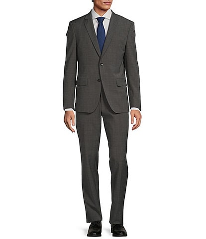 Hugo Boss Slim Fit Flat Front Fancy Pattern 2-Piece Suit