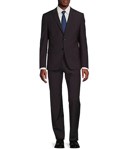 Hugo Boss Slim Fit Flat Front Fancy Pattern 2-Piece Suit