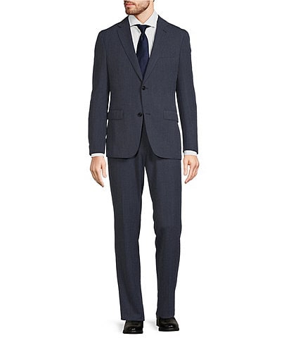 Hugo Boss Slim Fit Flat Front Micro Pattern 2-Piece Suit