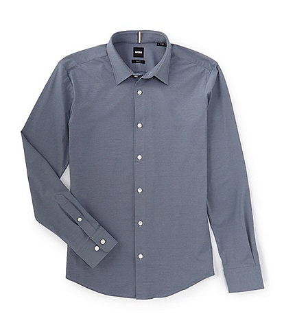 Hugo Boss Roan Slim-Fit Stretch Long-Sleeve Woven Shirt