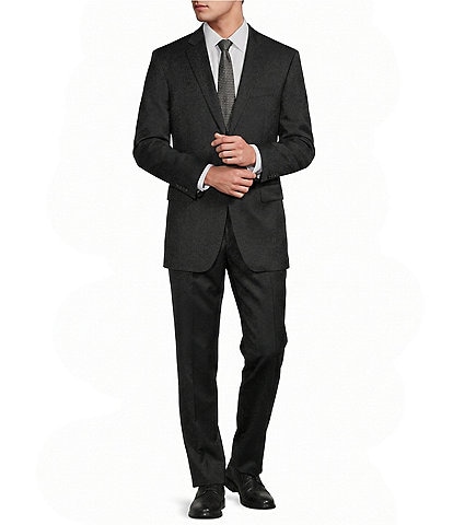 Hugo Boss Slim Fit Solid Flat Front 2-Piece Suit