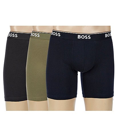 Hugo Boss Solid 5" Boxer Briefs 3-Pack
