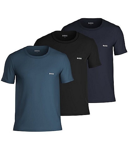 Hugo Boss Solid Crew Neck Classic Undershirts 3-Pack