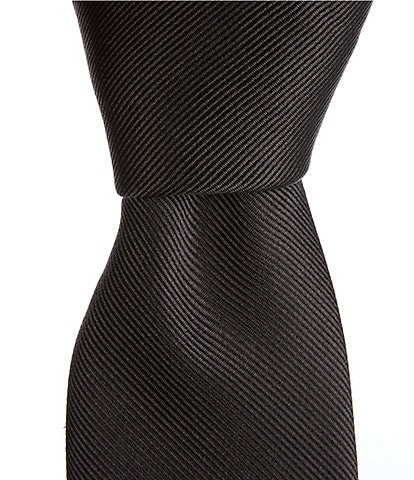 Hugo Boss Solid Jacquard 2.36" Silk Blend Tie