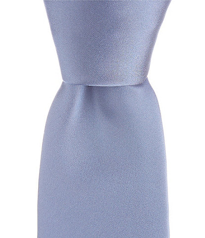Hugo Boss Solid Jacquard 2.95#double; Silk Blend Tie